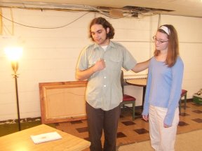 Walker (Seth Gorden) and Nan (Lauren Schumacher) Say Goodbye to the Dead